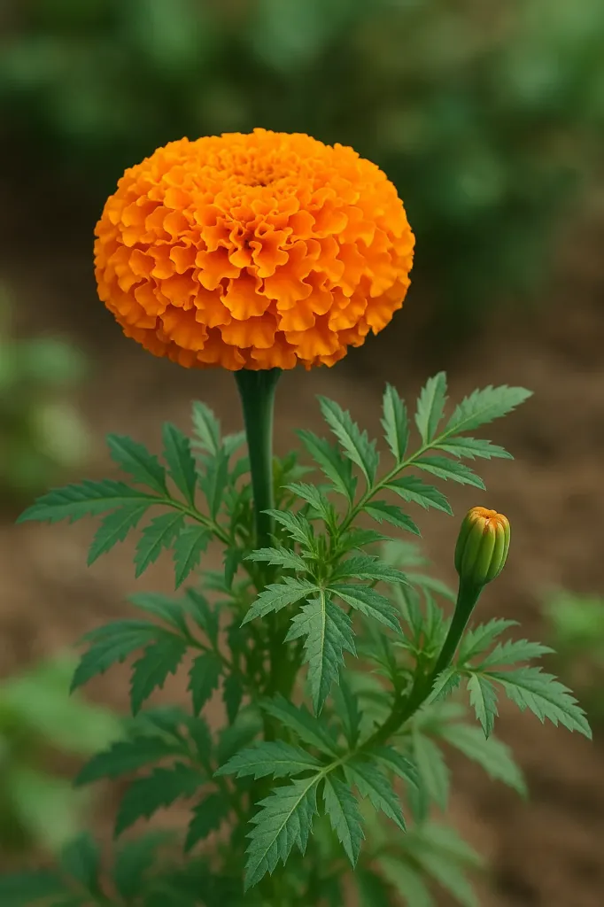 African marigold orenge